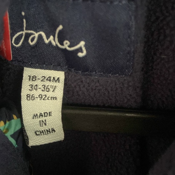 Toddler dinosaur puffer jacket with attached hood and fleece lining - 18-24m - Picture 2 of 10